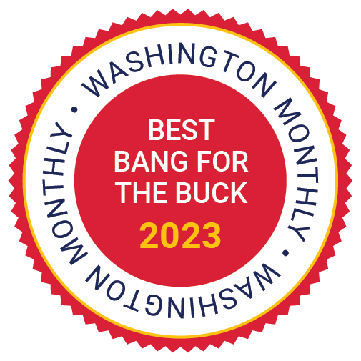 Washington Monthly Best Bang for the Buck icon