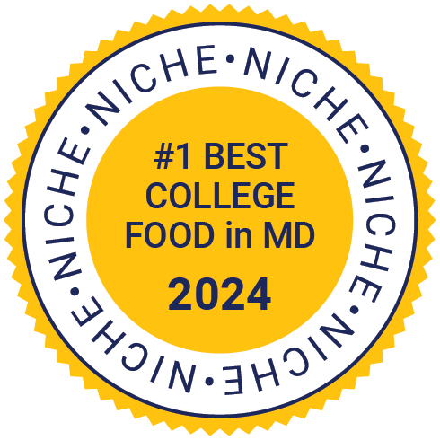 The Niche "#1 Best College Food in MD 2024" Badge